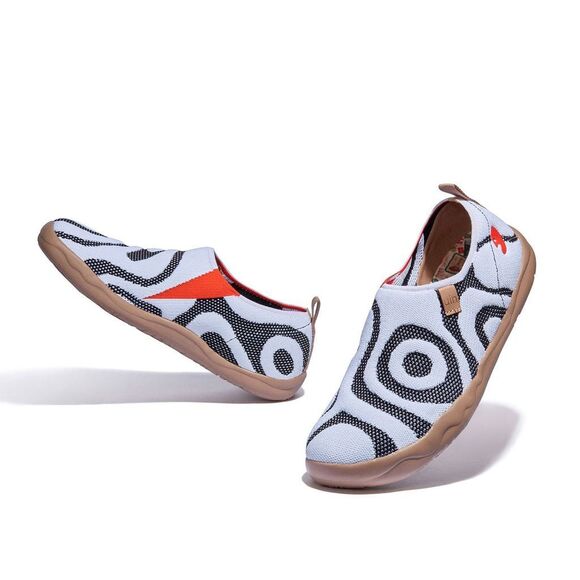 UIN Men’s Walking Shoes Slip On Casual Sneaker (Toledo 1 - White Tiger) main image 4